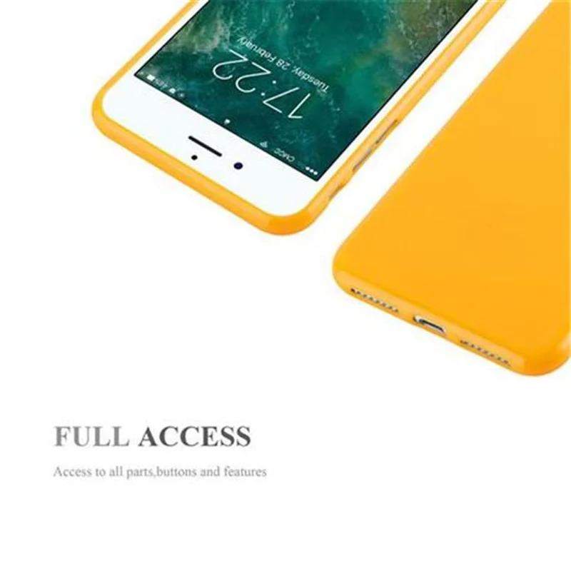 Cadorabo Hülle kompatibel mit Apple iPhone 7 PLUS / 7S PLUS / 8 PLUS Schutzhülle aus flexiblem TPU Silikon