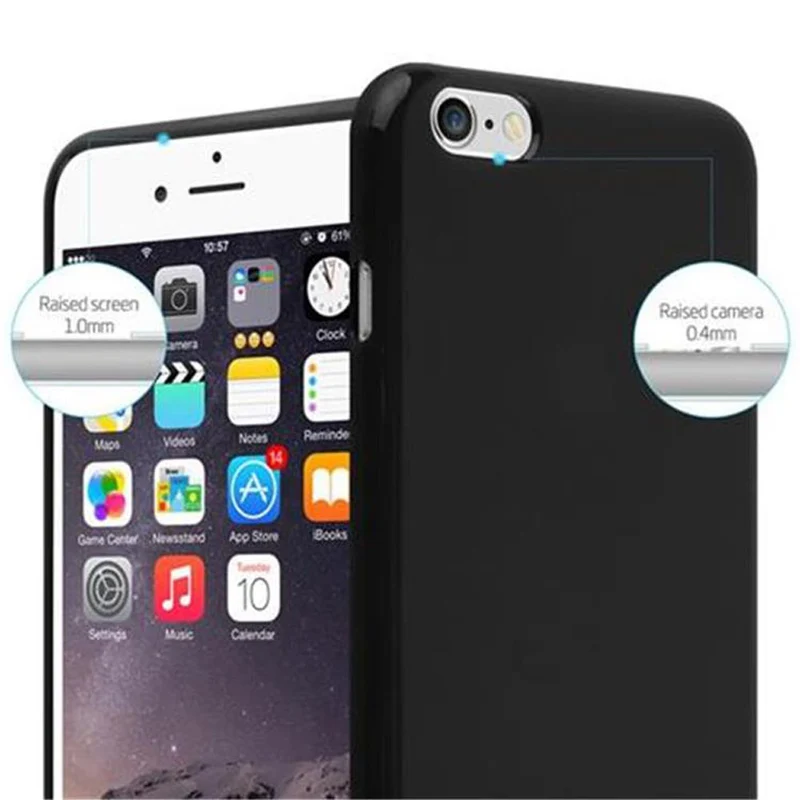 Cadorabo Hülle kompatibel mit Apple iPhone 6 PLUS / 6S PLUS Schutzhülle aus flexiblem TPU Silikon