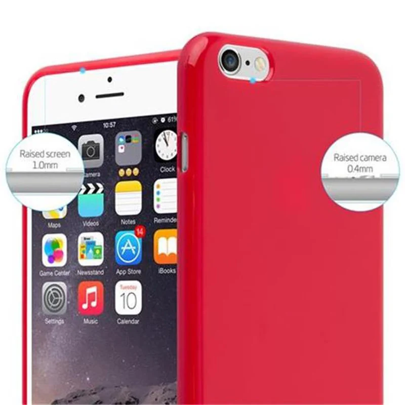 Cadorabo Hülle kompatibel mit Apple iPhone 6 PLUS / 6S PLUS Schutzhülle aus flexiblem TPU Silikon