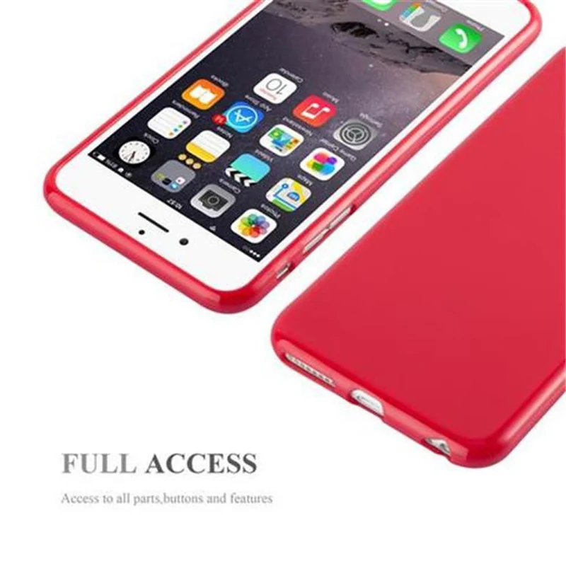Cadorabo Hülle kompatibel mit Apple iPhone 6 PLUS / 6S PLUS Schutzhülle aus flexiblem TPU Silikon