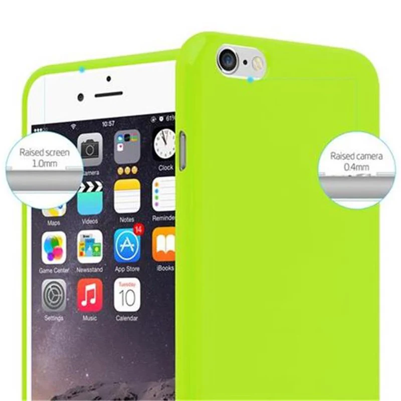Cadorabo Hülle kompatibel mit Apple iPhone 6 PLUS / 6S PLUS Schutzhülle aus flexiblem TPU Silikon
