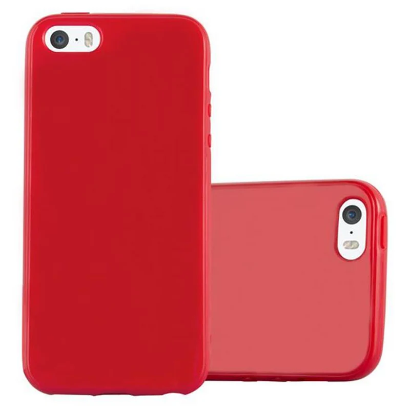 Cadorabo Hülle kompatibel mit Apple iPhone 5 / 5S / SE 2016 Schutzhülle aus flexiblem TPU Silikon