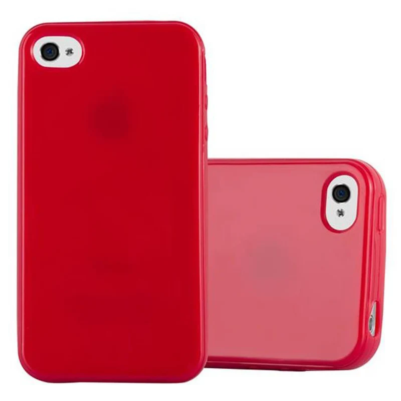 Cadorabo Hülle kompatibel mit Apple iPhone 4 / 4S Schutzhülle aus flexiblem TPU Silikon