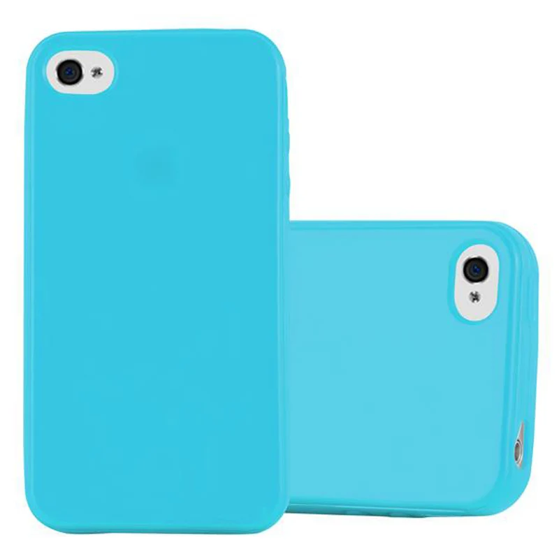 Cadorabo Hülle kompatibel mit Apple iPhone 4 / 4S Schutzhülle aus flexiblem TPU Silikon