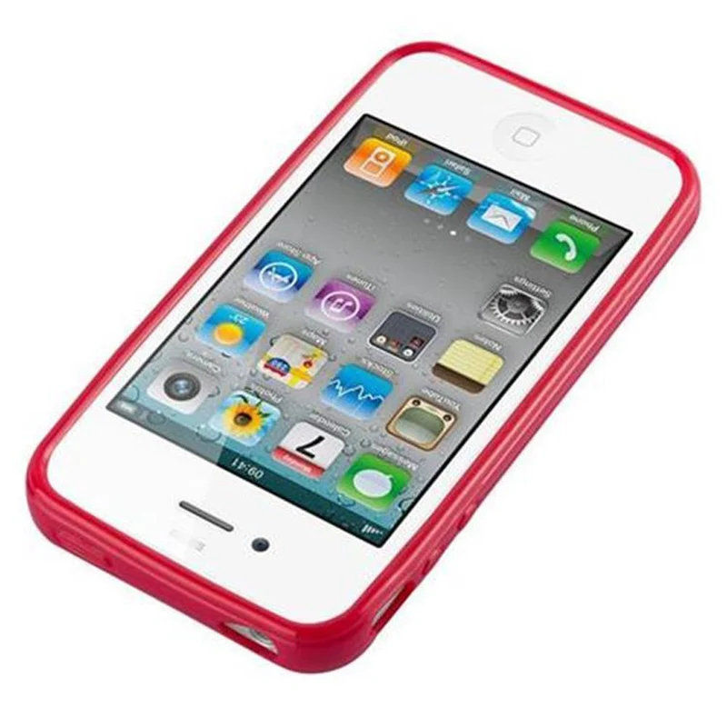 Cadorabo Hülle kompatibel mit Apple iPhone 4 / 4S Schutzhülle aus flexiblem TPU Silikon