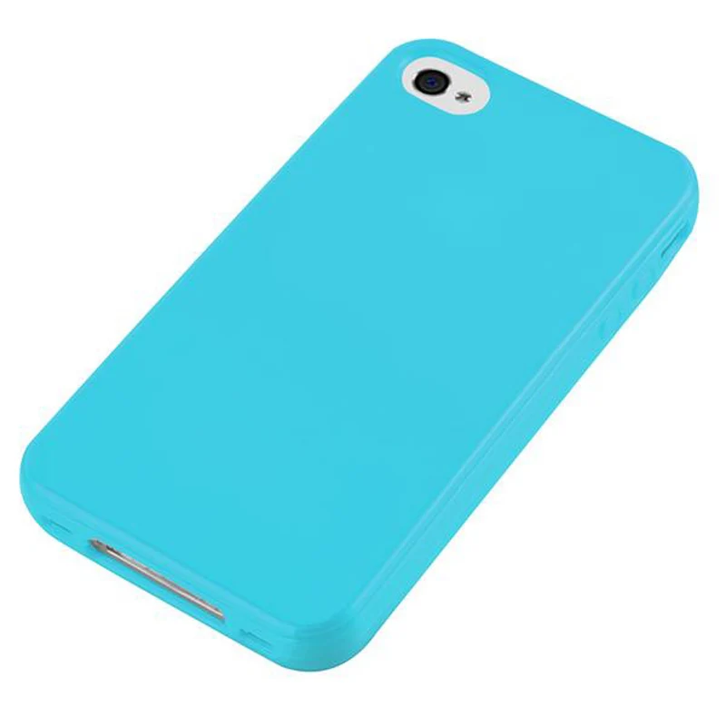 Cadorabo Hülle kompatibel mit Apple iPhone 4 / 4S Schutzhülle aus flexiblem TPU Silikon