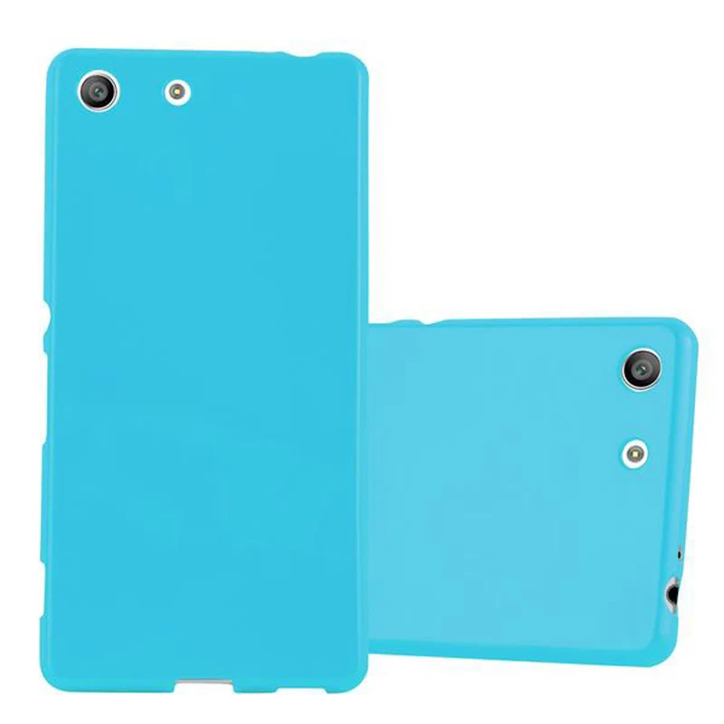 Cadorabo Hülle kompatibel mit Sony Xperia M5 Schutzhülle aus flexiblem TPU Silikon