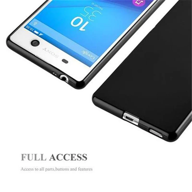 Cadorabo Hülle kompatibel mit Sony Xperia M5 Schutzhülle aus flexiblem TPU Silikon