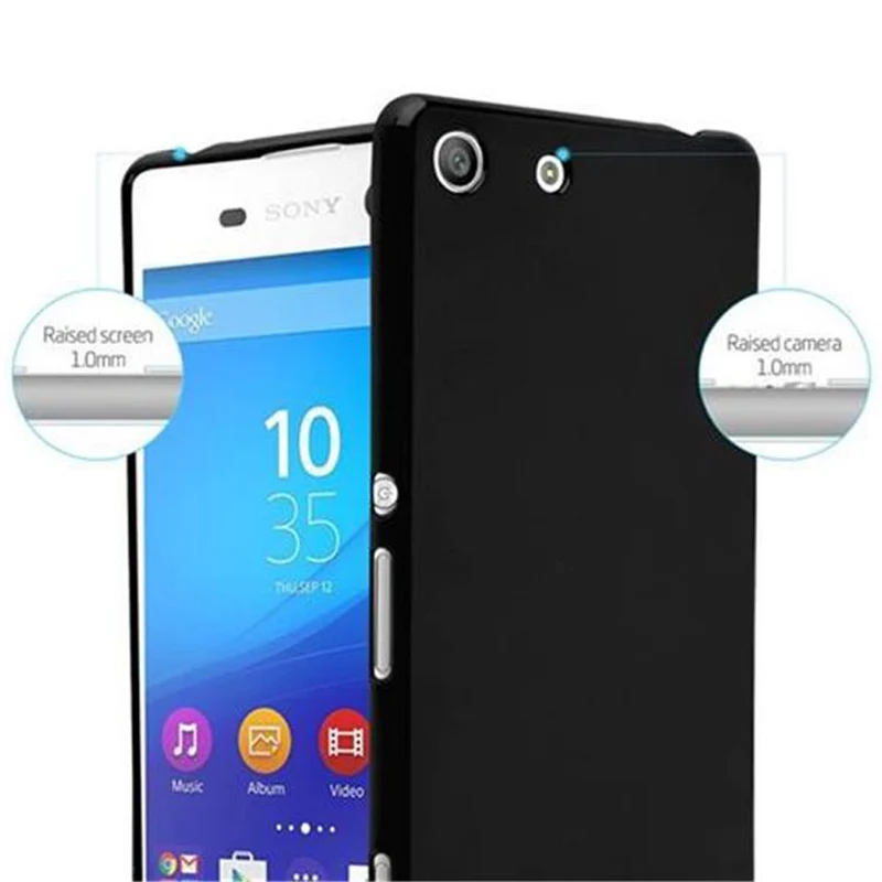 Cadorabo Hülle kompatibel mit Sony Xperia M5 Schutzhülle aus flexiblem TPU Silikon