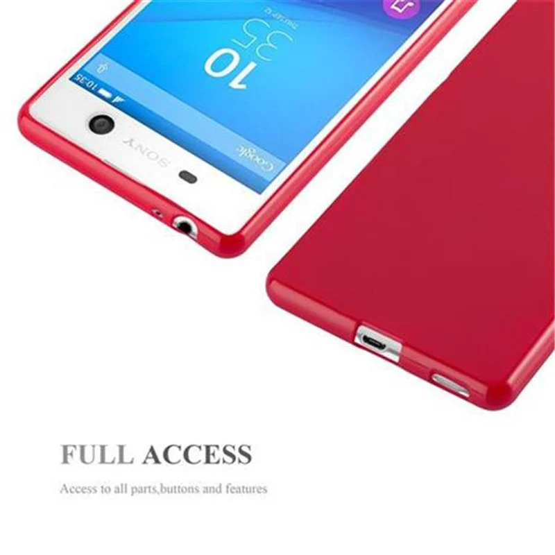 Cadorabo Hülle kompatibel mit Sony Xperia M5 Schutzhülle aus flexiblem TPU Silikon