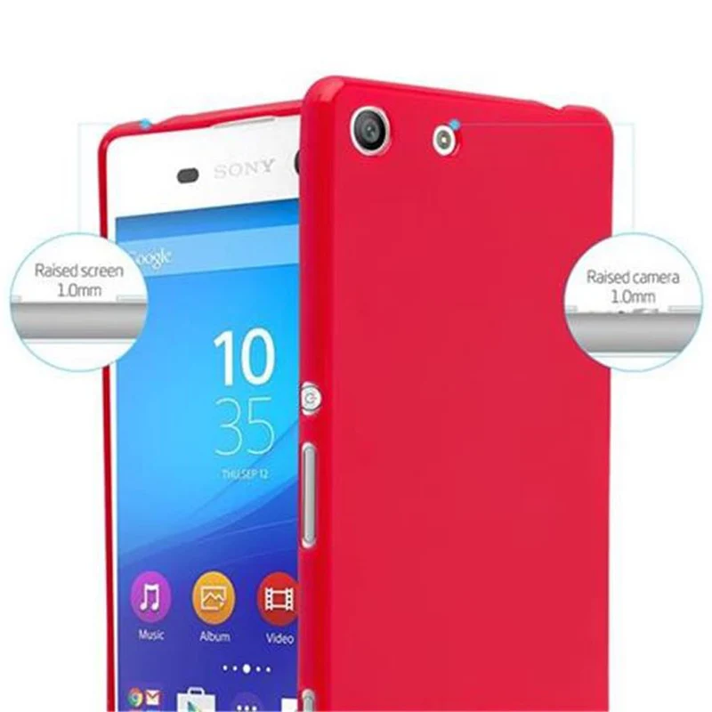 Cadorabo Hülle kompatibel mit Sony Xperia M5 Schutzhülle aus flexiblem TPU Silikon