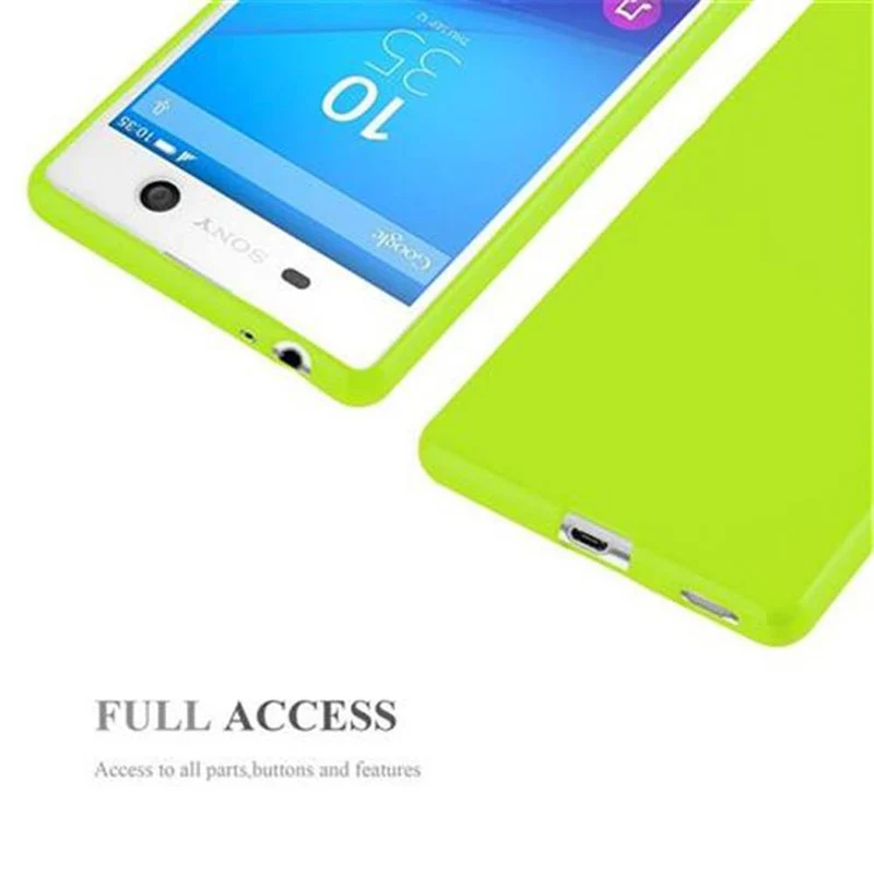 Cadorabo Hülle kompatibel mit Sony Xperia M5 Schutzhülle aus flexiblem TPU Silikon