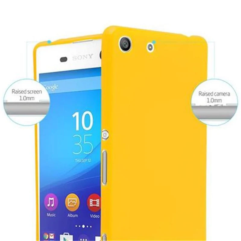 Cadorabo Hülle kompatibel mit Sony Xperia M5 Schutzhülle aus flexiblem TPU Silikon