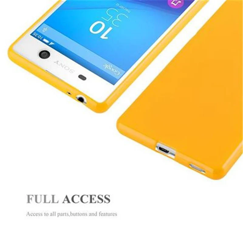 Cadorabo Hülle kompatibel mit Sony Xperia M5 Schutzhülle aus flexiblem TPU Silikon