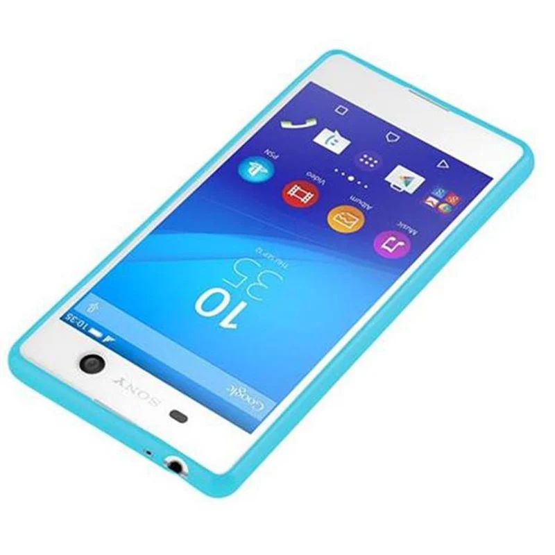 Cadorabo Hülle kompatibel mit Sony Xperia M5 Schutzhülle aus flexiblem TPU Silikon
