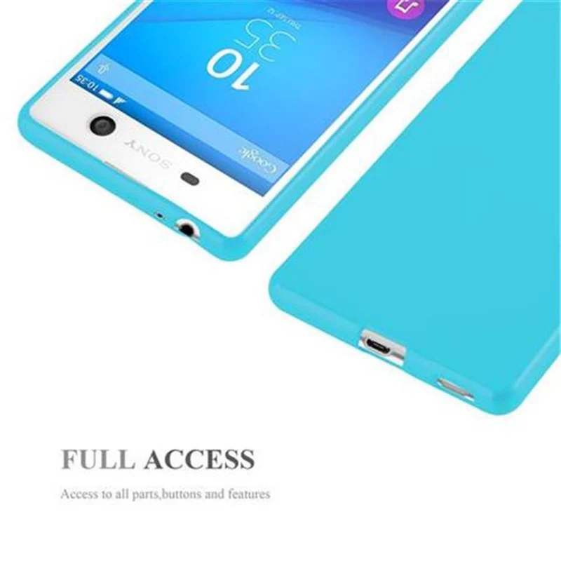 Cadorabo Hülle kompatibel mit Sony Xperia M5 Schutzhülle aus flexiblem TPU Silikon