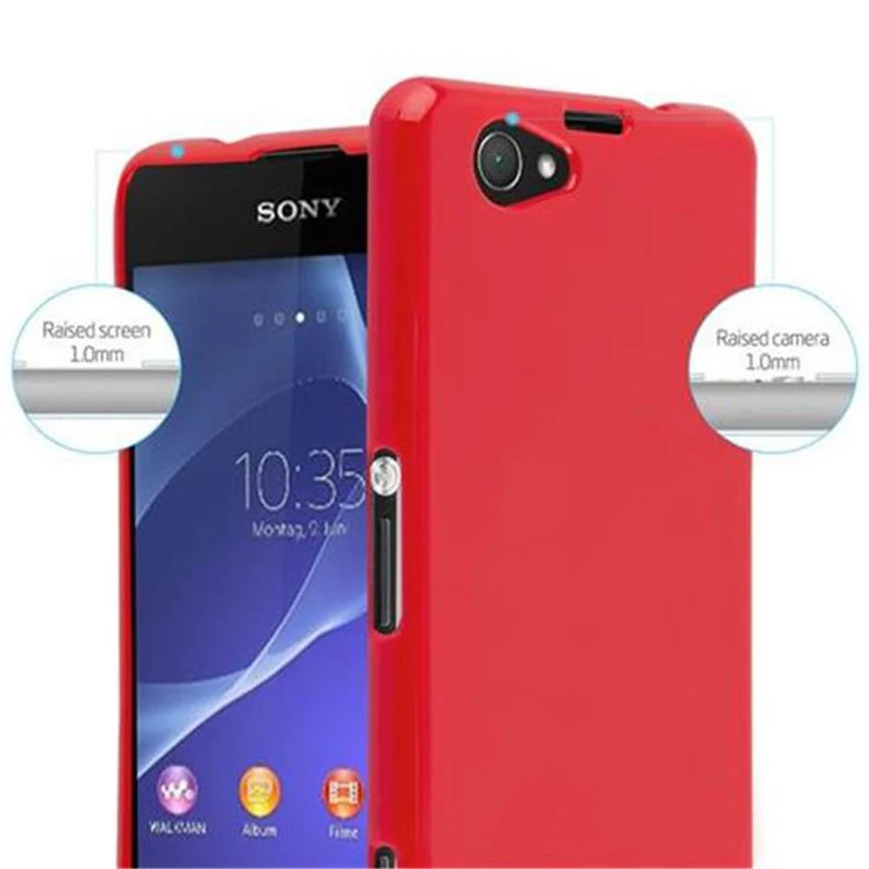 Cadorabo Hülle kompatibel mit Sony Xperia Z1 COMPACT Schutzhülle aus flexiblem TPU Silikon