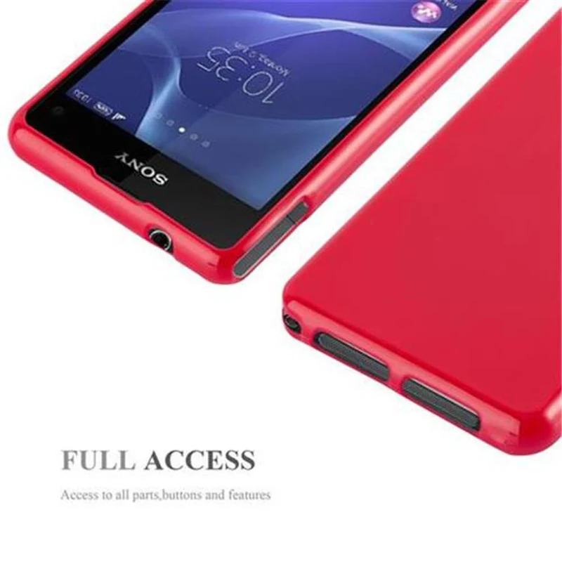 Cadorabo Hülle kompatibel mit Sony Xperia Z1 COMPACT Schutzhülle aus flexiblem TPU Silikon