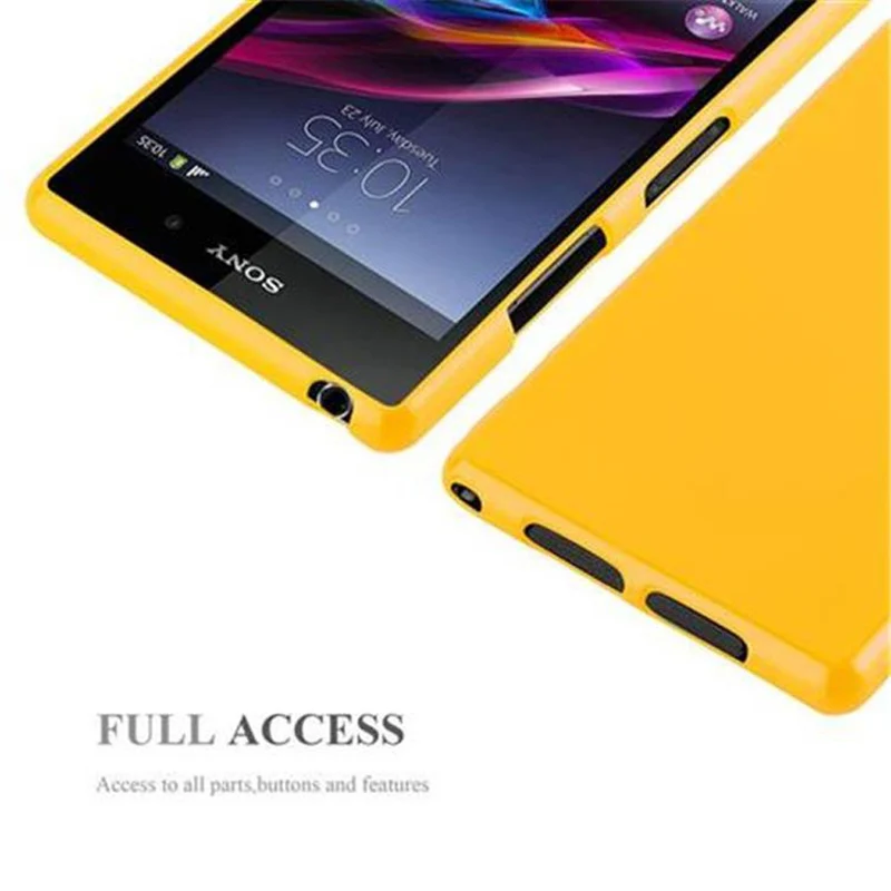 Cadorabo Hülle kompatibel mit Sony Xperia Z1 Schutzhülle aus flexiblem TPU Silikon