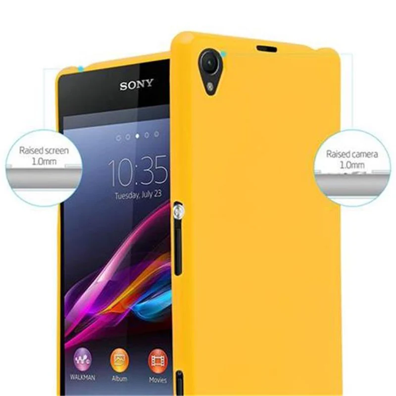 Cadorabo Hülle kompatibel mit Sony Xperia Z1 Schutzhülle aus flexiblem TPU Silikon
