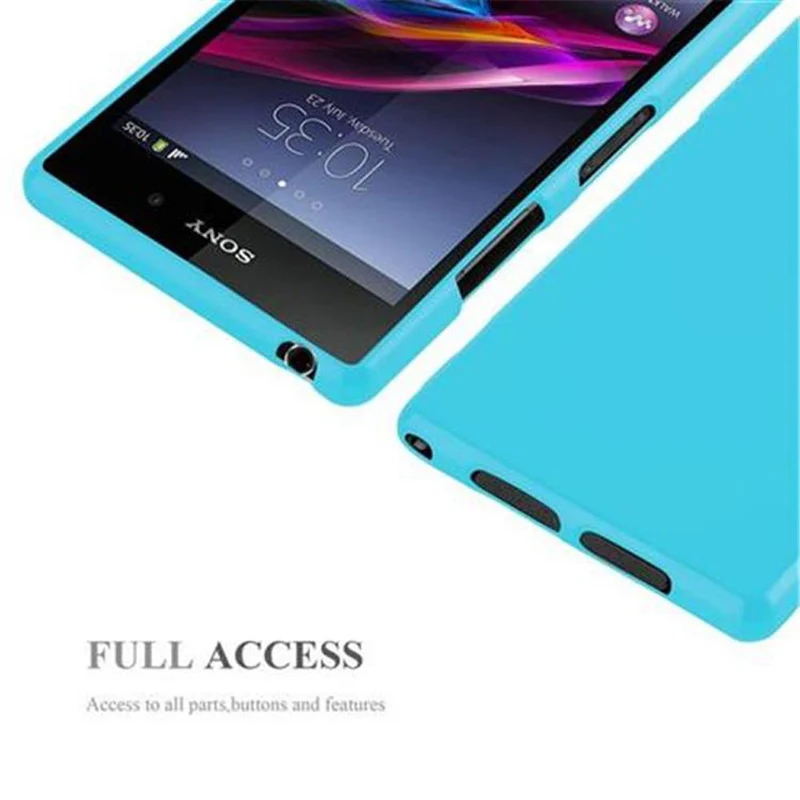 Cadorabo Hülle kompatibel mit Sony Xperia Z1 Schutzhülle aus flexiblem TPU Silikon