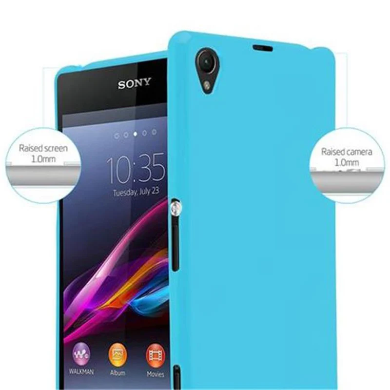Cadorabo Hülle kompatibel mit Sony Xperia Z1 Schutzhülle aus flexiblem TPU Silikon