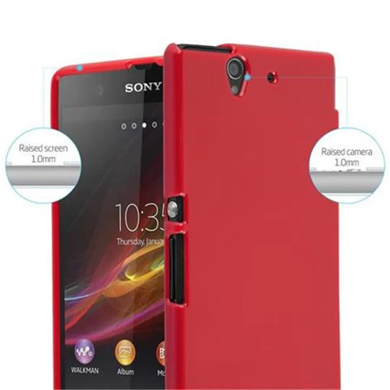 Cadorabo Hülle kompatibel mit Sony Xperia Z Schutzhülle aus flexiblem TPU Silikon