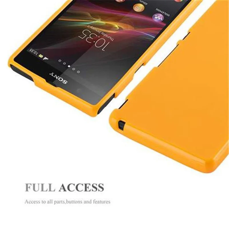 Cadorabo Hülle kompatibel mit Sony Xperia Z Schutzhülle aus flexiblem TPU Silikon