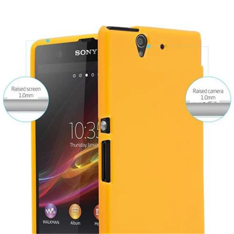 Cadorabo Hülle kompatibel mit Sony Xperia Z Schutzhülle aus flexiblem TPU Silikon