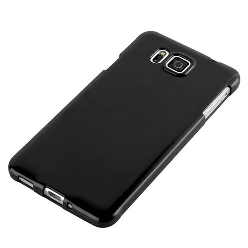 Cadorabo Hülle kompatibel mit Samsung Galaxy ALPHA Schutzhülle aus flexiblem TPU Silikon