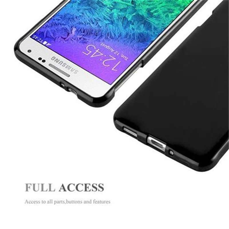 Cadorabo Hülle kompatibel mit Samsung Galaxy ALPHA Schutzhülle aus flexiblem TPU Silikon