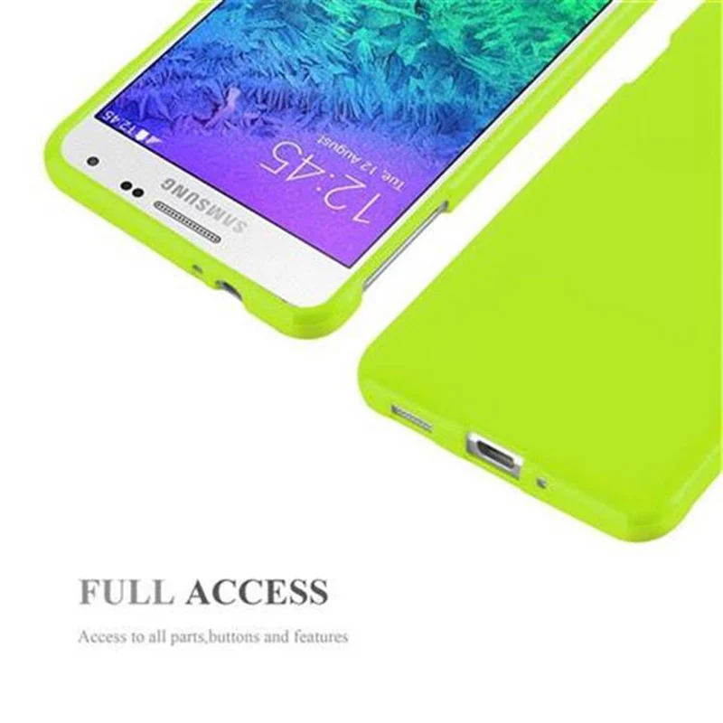 Cadorabo Hülle kompatibel mit Samsung Galaxy ALPHA Schutzhülle aus flexiblem TPU Silikon