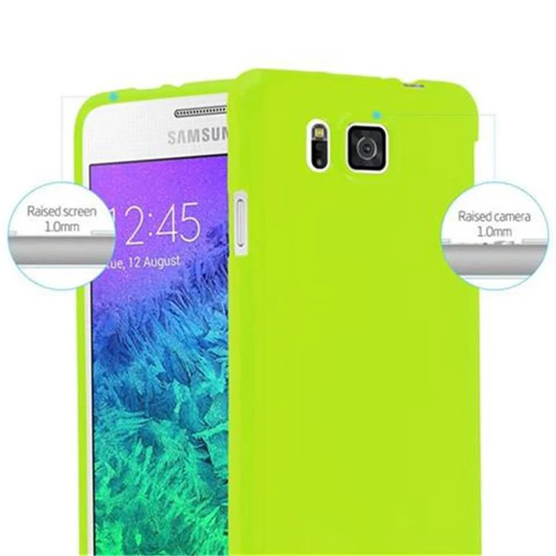 Cadorabo Hülle kompatibel mit Samsung Galaxy ALPHA Schutzhülle aus flexiblem TPU Silikon