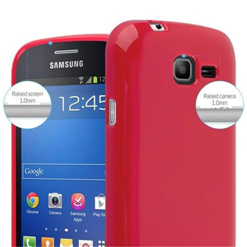 Cadorabo Hülle kompatibel mit Samsung Galaxy TREND LITE Schutzhülle aus flexiblem TPU Silikon