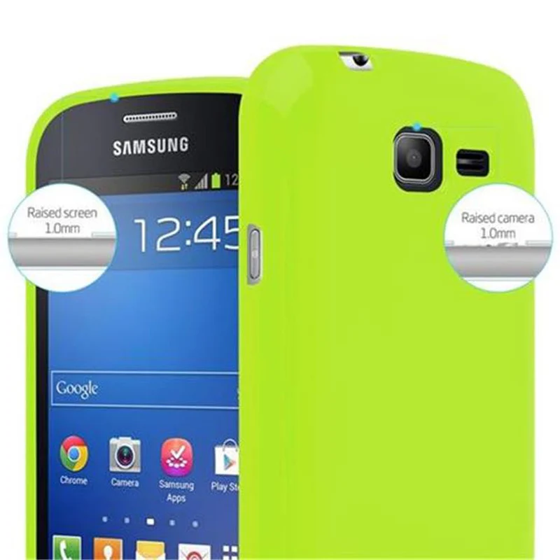 Cadorabo Hülle kompatibel mit Samsung Galaxy TREND LITE Schutzhülle aus flexiblem TPU Silikon