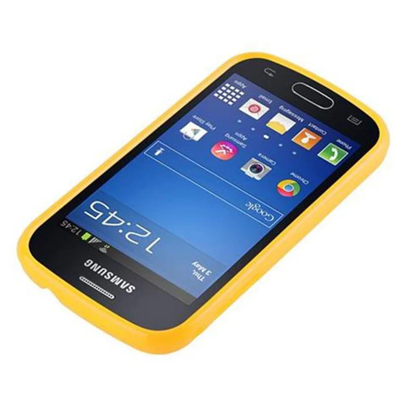 Cadorabo Hülle kompatibel mit Samsung Galaxy TREND LITE Schutzhülle aus flexiblem TPU Silikon