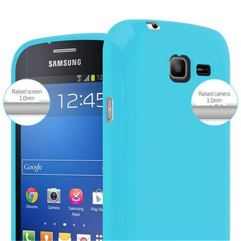 Cadorabo Hülle kompatibel mit Samsung Galaxy TREND LITE Schutzhülle aus flexiblem TPU Silikon