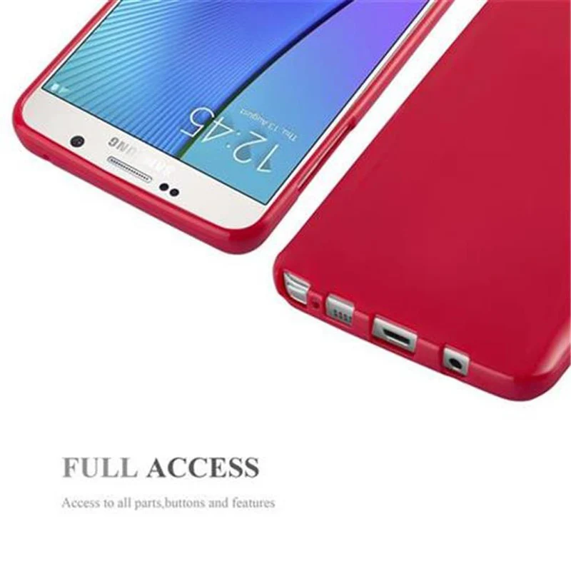 Cadorabo Hülle kompatibel mit Samsung Galaxy NOTE 5 Schutzhülle aus flexiblem TPU Silikon
