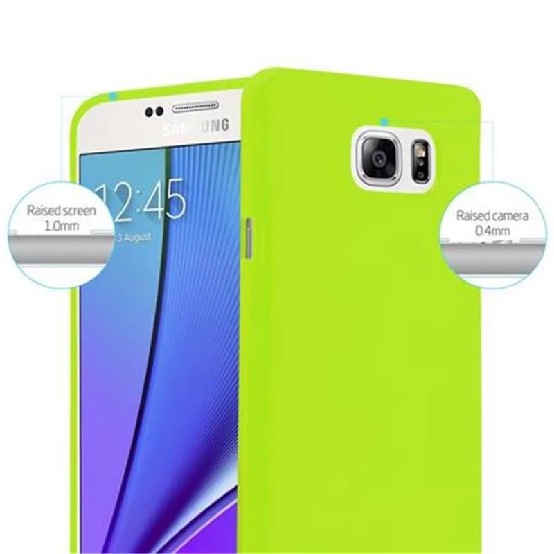 Cadorabo Hülle kompatibel mit Samsung Galaxy NOTE 5 Schutzhülle aus flexiblem TPU Silikon