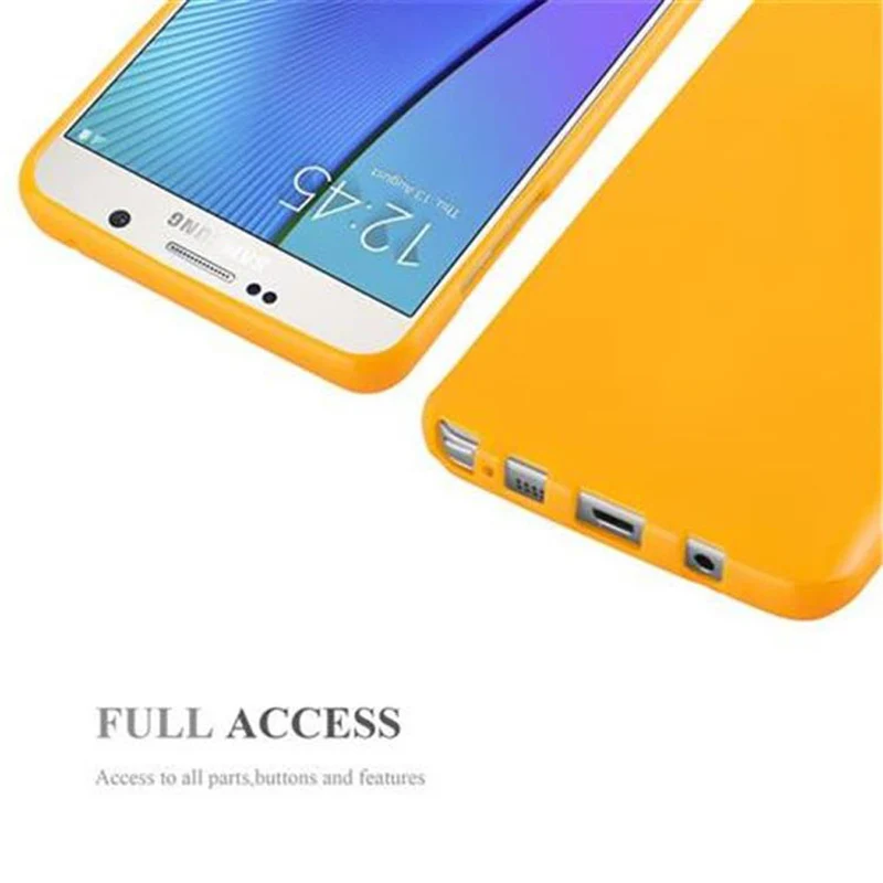 Cadorabo Hülle kompatibel mit Samsung Galaxy NOTE 5 Schutzhülle aus flexiblem TPU Silikon