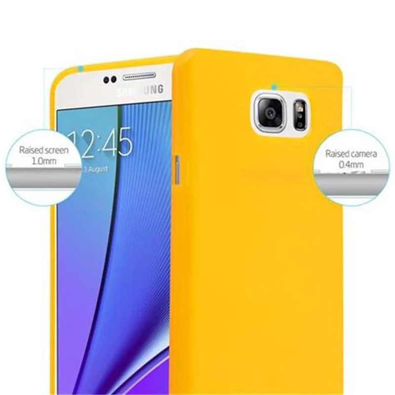 Cadorabo Hülle kompatibel mit Samsung Galaxy NOTE 5 Schutzhülle aus flexiblem TPU Silikon