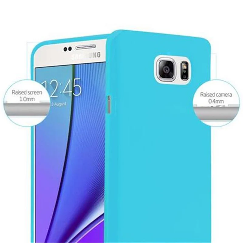 Cadorabo Hülle kompatibel mit Samsung Galaxy NOTE 5 Schutzhülle aus flexiblem TPU Silikon