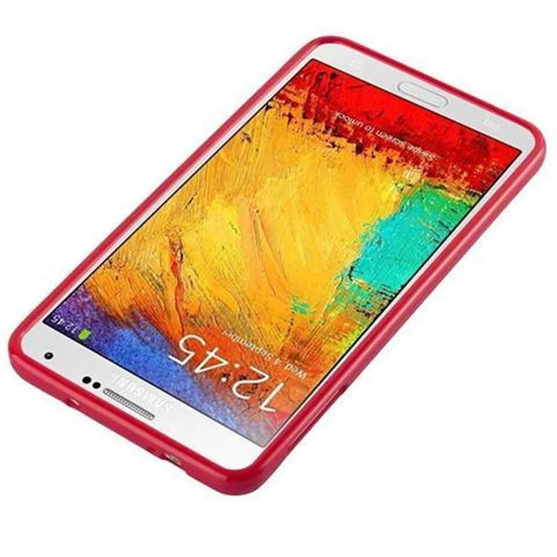 Cadorabo Hülle kompatibel mit Samsung Galaxy NOTE 3 Schutzhülle aus flexiblem TPU Silikon
