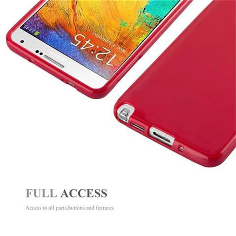 Cadorabo Hülle kompatibel mit Samsung Galaxy NOTE 3 Schutzhülle aus flexiblem TPU Silikon