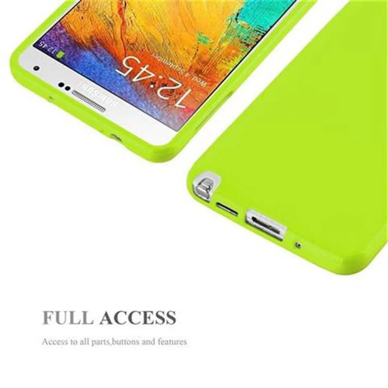 Cadorabo Hülle kompatibel mit Samsung Galaxy NOTE 3 Schutzhülle aus flexiblem TPU Silikon