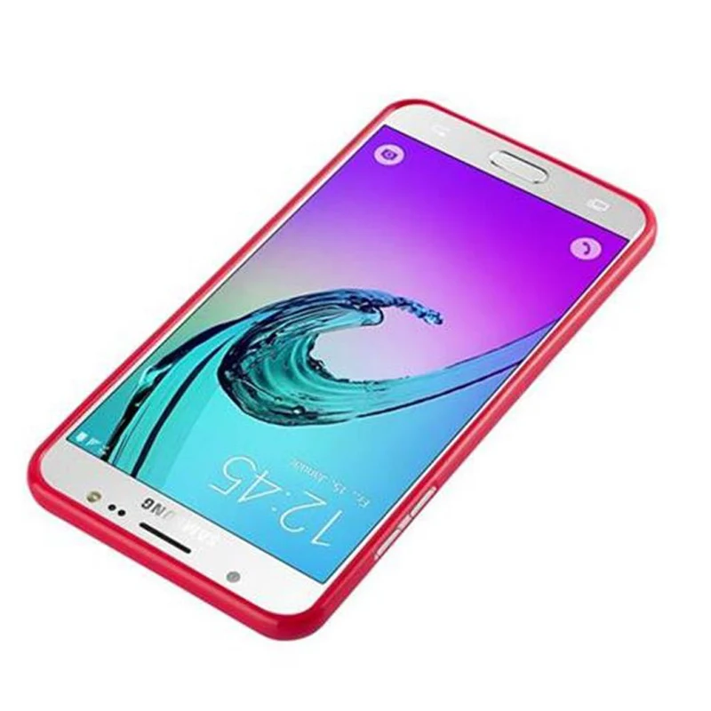 Cadorabo Hülle kompatibel mit Samsung Galaxy J7 2016 Schutzhülle aus flexiblem TPU Silikon