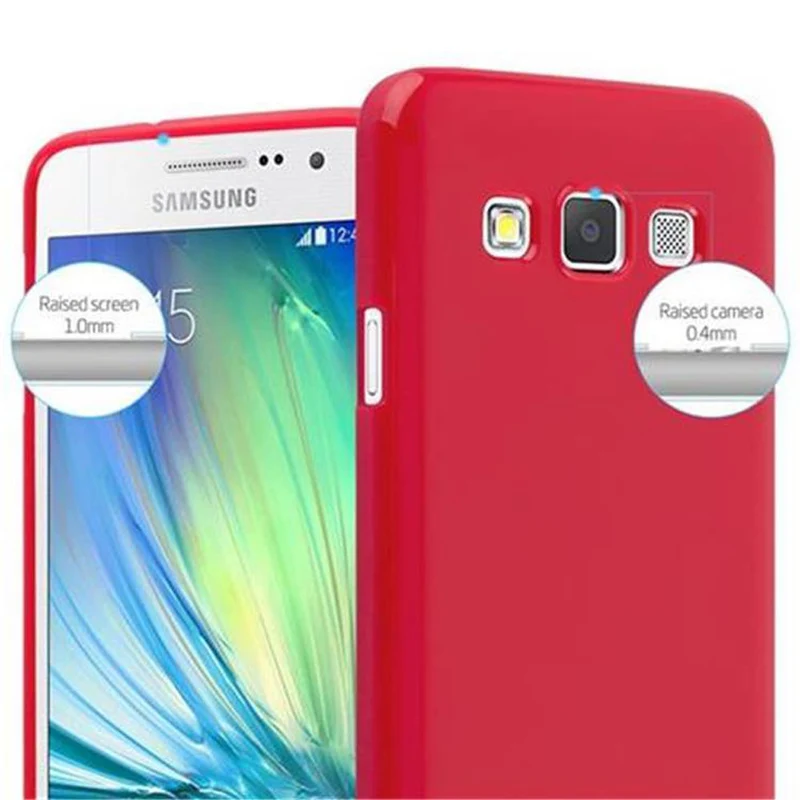 Cadorabo Hülle kompatibel mit Samsung Galaxy A3 2015 Schutzhülle aus flexiblem TPU Silikon