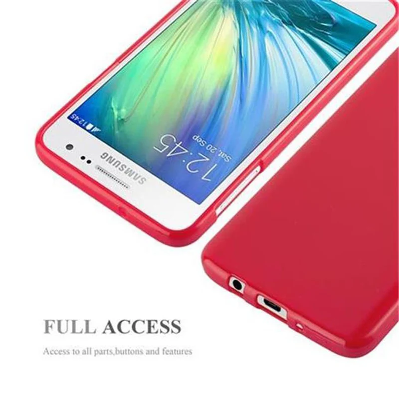 Cadorabo Hülle kompatibel mit Samsung Galaxy A3 2015 Schutzhülle aus flexiblem TPU Silikon