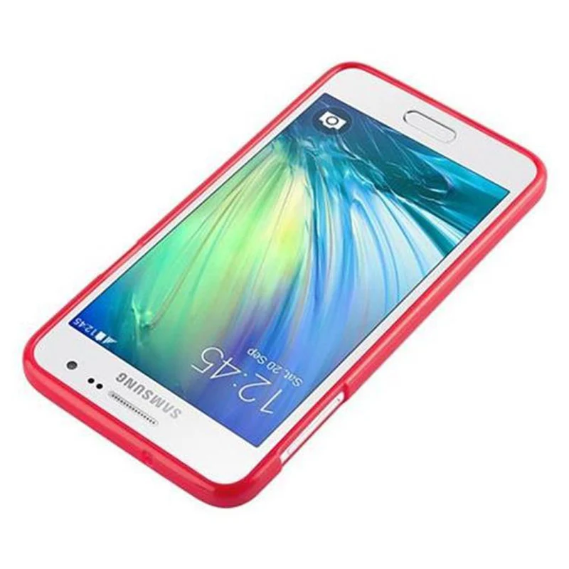 Cadorabo Hülle kompatibel mit Samsung Galaxy A3 2015 Schutzhülle aus flexiblem TPU Silikon