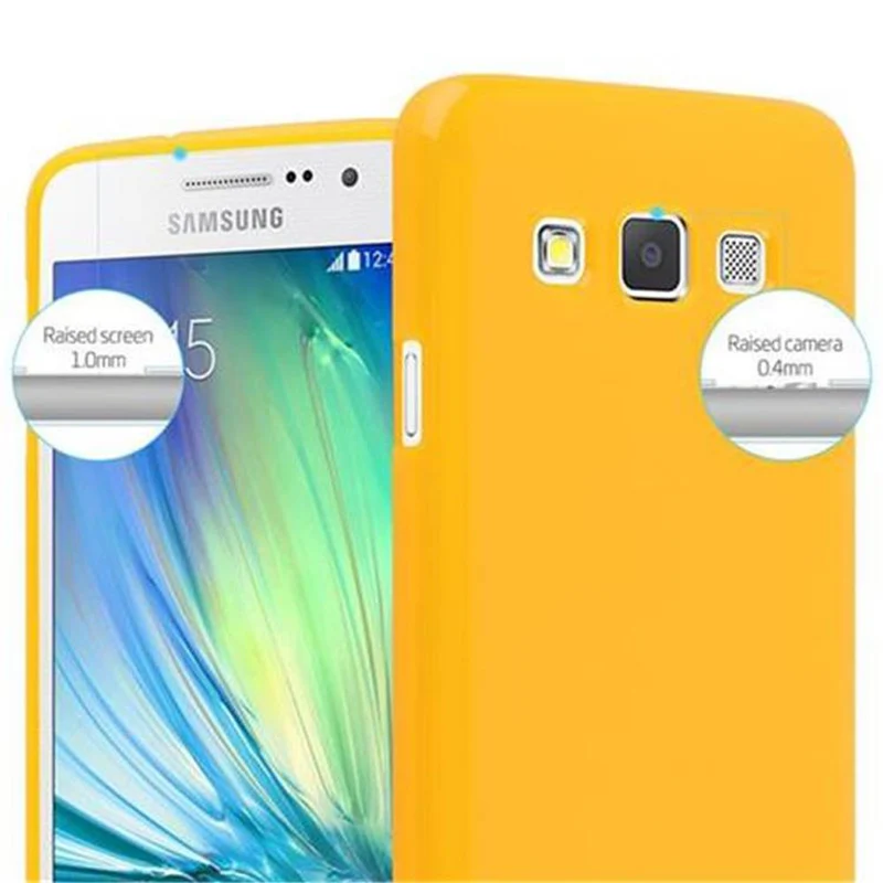 Cadorabo Hülle kompatibel mit Samsung Galaxy A3 2015 Schutzhülle aus flexiblem TPU Silikon
